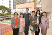 (From left) The Mental Health Association of Hong Kong - Cornwall School Management Committee Member Ophelia Chan; Principal Catty Choi, The Club!|s Executive Director, Charities, Douglas So, Deputy Secretary for Education Betty Ip, The Mental Health Association of Hong Kong Director Kimmy Ho, and The Mental Health Association of Hong Kong - Cornwall School Former Principal Amy Tso.