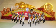 Photo 3, Photo 4:
The Club's mascot, dressed in auspicious Chinese style, joins young dancers from SkyHigh Creative Partners in Tin Shui Wai to wish all Hong Kong people 'Fortune in the Lead'.