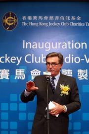 Club Chairman T Brian Stevenson says the state-of-the-art facilities of the Jockey Club Audio-Visual Production Centre in OUHK will benefit thousands of people.