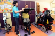 Photos 6-10: The comprehensive supporting services provided by the SAHK Jockey Club New Page Inn will help tetraplegic patients and their family members cope more easily with their severe disabilities.