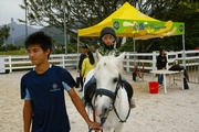 At the Fun Fest, children aged between 3 and 15 can play a game to earn the chance of riding on a real pony.