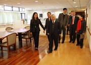 Photos 2/3/4/5: Professor and Mrs Kao pay a special visit to the Jockey Club Centre for Positive Ageing, accompanied by Chairman of The Hong Kong Jockey Club Dr John C C Chan, Chief Executive Officer Winfried Engelbrecht-Bresges and Executive Director, Charities, Legal & Corporate Secretariat, Douglas So. 