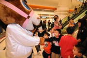 The Equestrian Ambassador, a horse mascot, is always a popular attraction at the Club's events.