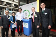 Photo 6/7: Club Chief Executive Officer Winfried Engelbrecht-Bresges (2nd from right); Secretary for the Environment Edward Yau (3rd from left); Club Executive Director, Charities, Legal & Corporate Secretariat, Douglas So (1st from right);  Chairman of Hong Chi Association Owen Chan (1st from left) and General Secretary of Hong Chi Association Nora Wong (2nd from left).
