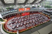 The Parade Ring gives Sha Tin another record as the first racecourse in the world with a retractable paddock roof.