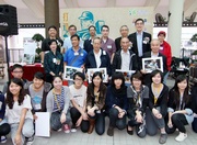 The Jockey Club's Executive Director, Charities, Douglas So (back row, 2nd from right), hopes young people will seize the opportunity to learn more about Hong Kong's cultural legacy and actively participate in conserving and spreading the culture to the next generation.