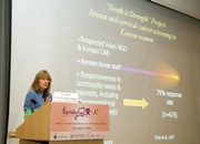 Prof Meredith Minkler from the School of Public Health of University of California, Berkeley 