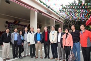 Guests pictured in front of the Hong Kong Bradbury Camp Jockey Club Fun Square.