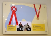 Photo 7 and 8: Gold and bronze medals won by the Hong Kong Equestrian Team at the 11th National Games.