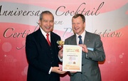 The Club's Chief Executive Officer Winfried Engelbrecht-Bresges was presented with a Certificate of Appreciation by the Chairman of St. James' Settlement, Dr David Li on SJS' 60th Anniversary Cocktail as a token of thanks for the Club's support for more than half a century. 
