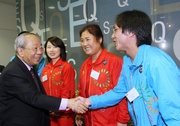 Photos 12&13: The Club's Chairman Dr John C C Chan thanked the volunteers for their contribution.